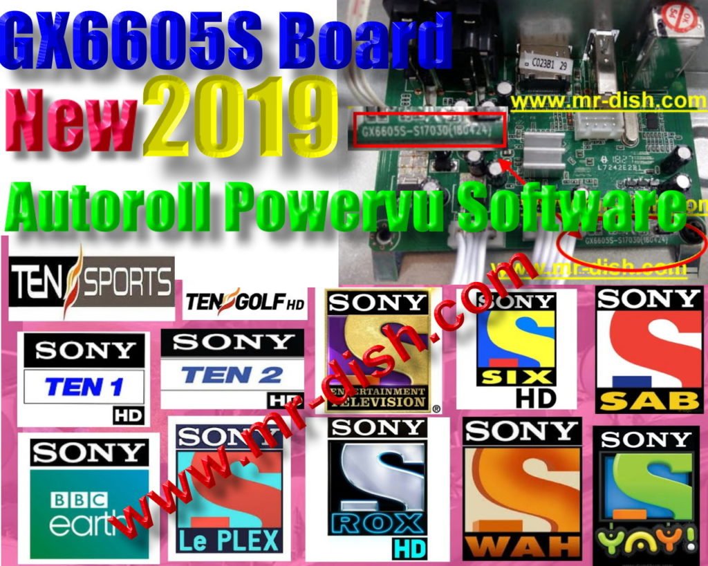GX6605S BOARD 666 CODE All Version New Autoroll Powervu Software 2019