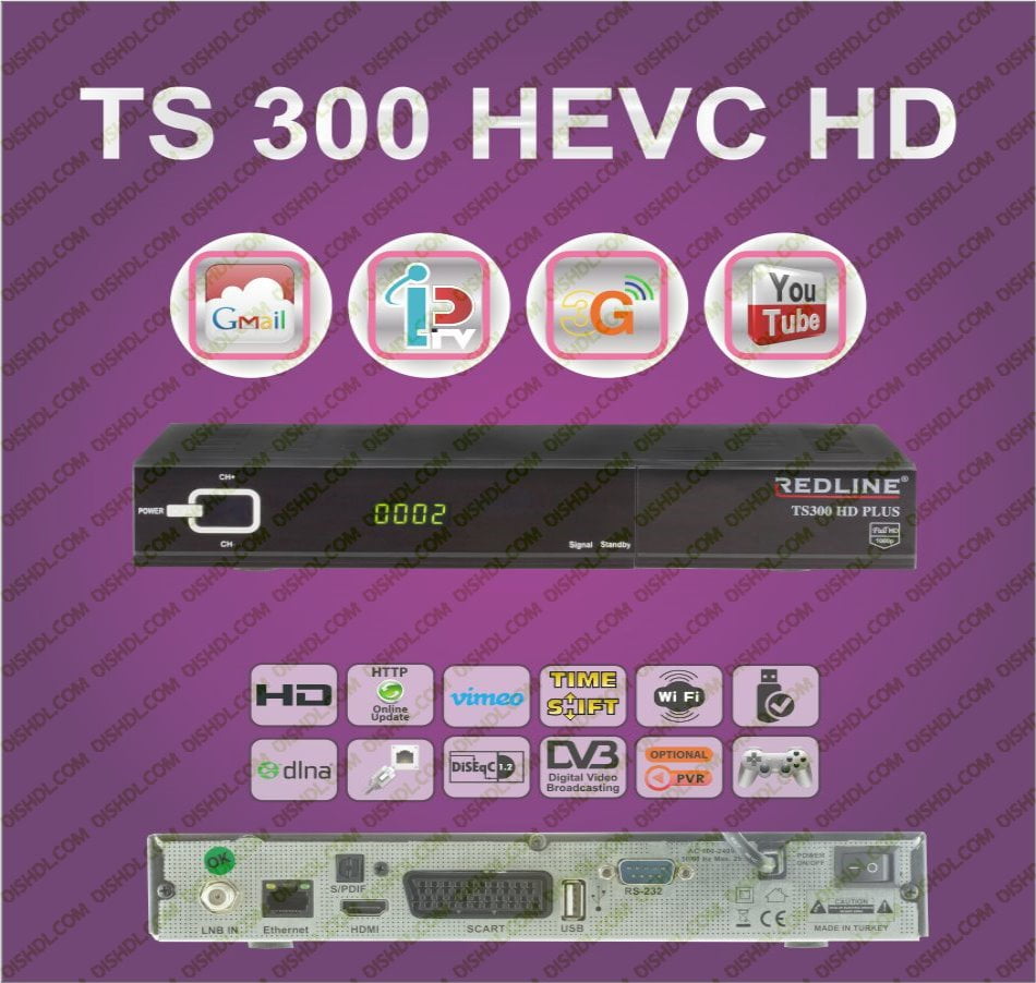 REDLINE TS 300 HEVC HD New Firmware Update