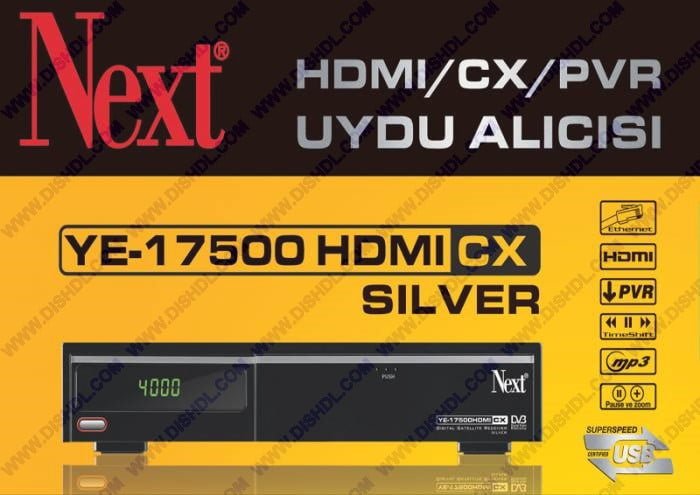 NEXT YE-17500 HDMI CX SILVER NEW SOFTWARE UPDATE
