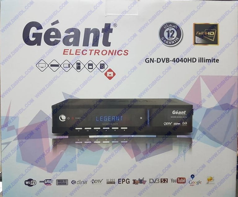 GEANT GN-DVB 4040 HD ILLIMITE SOFTWARE