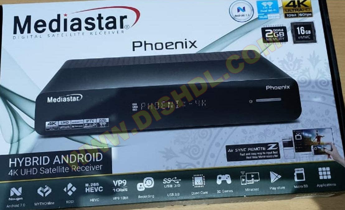 MEDIASTAR PHOENIX HYBRID 4K SOFTWARE UPDATE