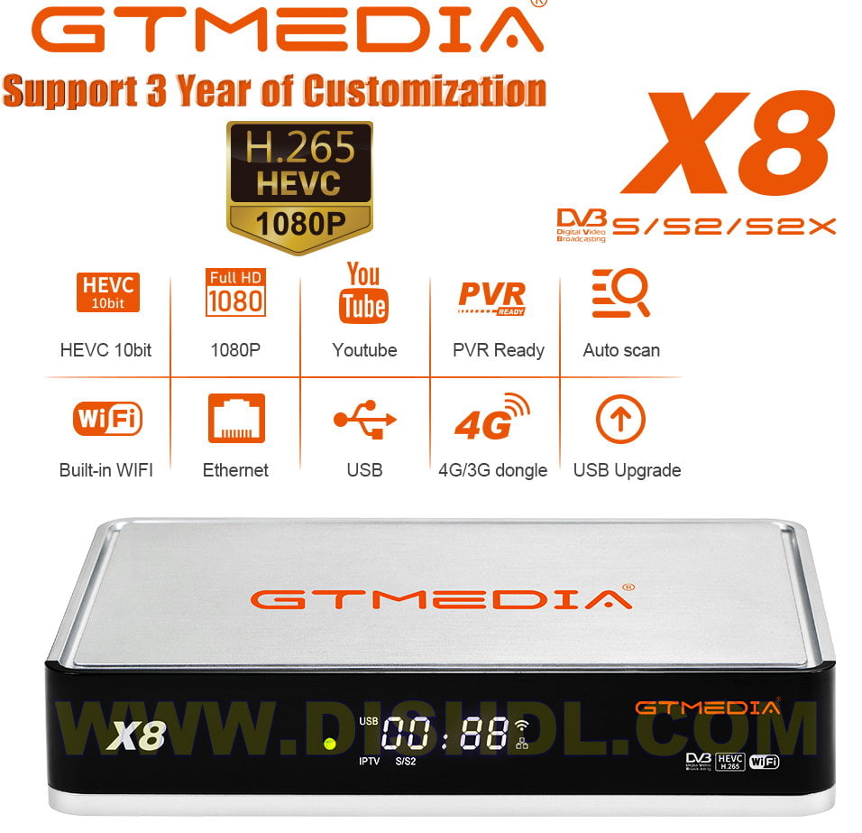 GTMEDIA X8 NEW SOFTWARE UPDATE
