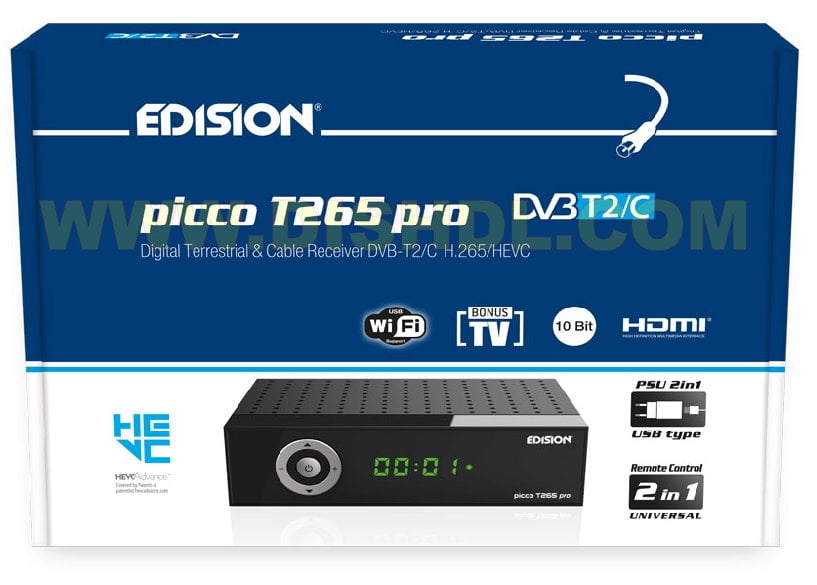 RECEIVERS / TERRESTRIAL / CABLE / PICCO T265 pro