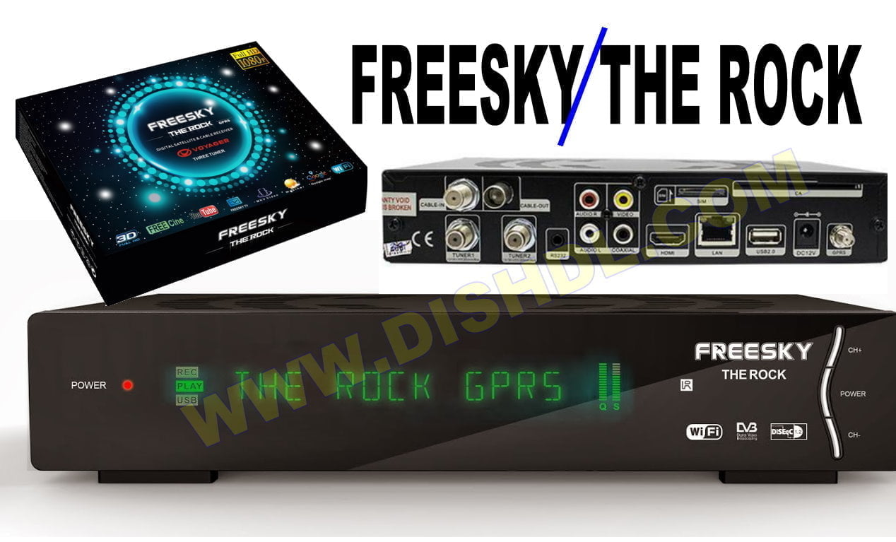 FREESKY THE ROCK NEW SOFTWARE UPDATE
