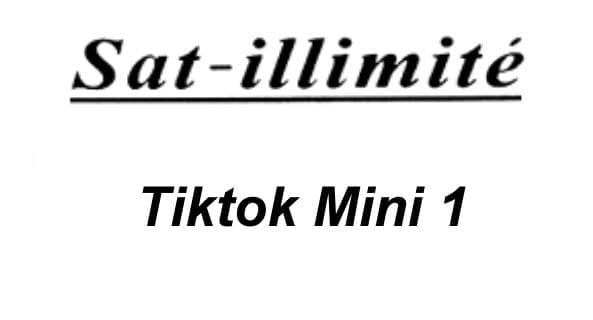 SAT-ILLIMITE TIKTOK MINI 1 SOFTWARE UPDATE
