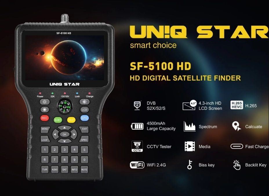 UNIQSTAR SF-5100 HD DIGITAL SATELLITE FINDER SOFTWARE UNIQSTAR SF-5100 HD DIGITAL SATELLITE FINDER SOFTWARE